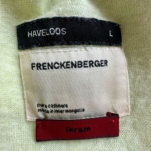 Frenckenberger Haveloos 100% Pure Cashmere Tee Ikram Lime Green L